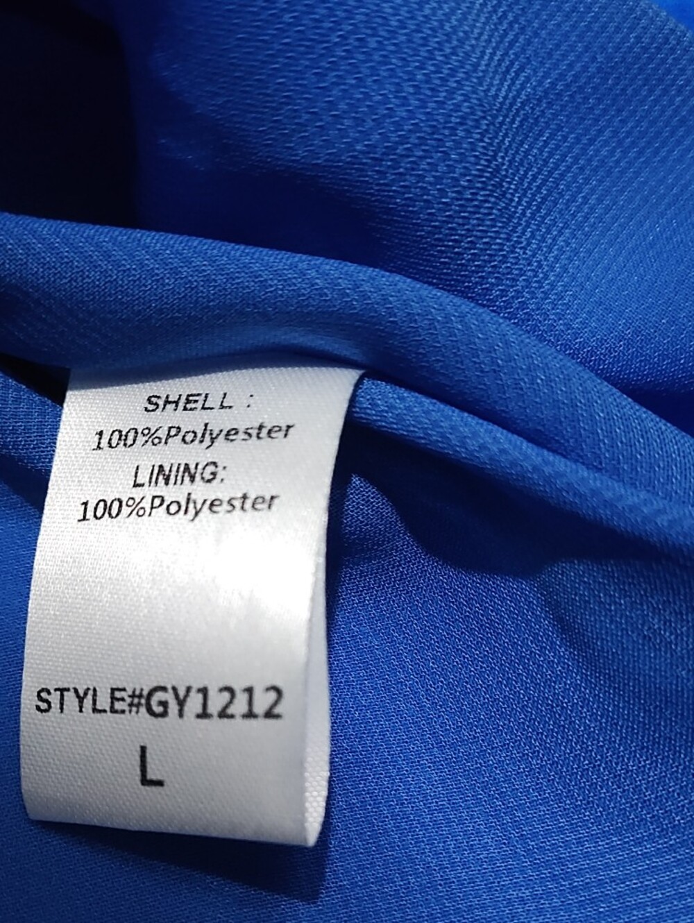 DO+BE Royal Blue One-Shoulder Smocked Waist Dress - Picture 8 of 10
